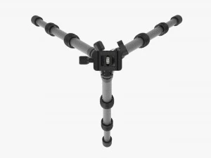 Tabletop Carbon Camera Tripod 04 3D Model