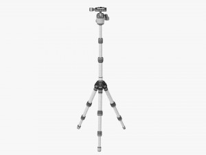Tabletop Carbon Camera Tripod 04 3D Model
