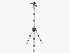 Tabletop Carbon Camera Tripod 04 3D Model