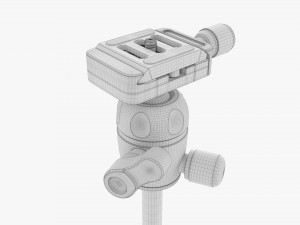 Tabletop Carbon Camera Tripod 04 3D Model