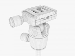 Tabletop Carbon Camera Tripod 04 3D Model