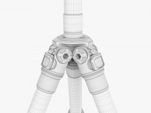 Tabletop Carbon Camera Tripod 04 3D Model