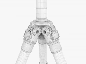 Tabletop Carbon Camera Tripod 04 3D Model
