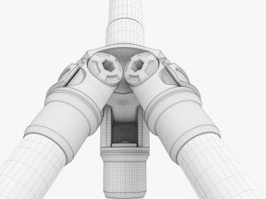 Tabletop Carbon Camera Tripod 04 3D Model
