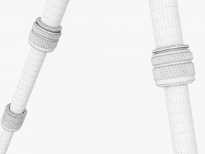 Tabletop Carbon Camera Tripod 04 3D Model