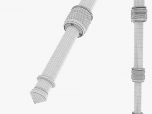 Tabletop Carbon Camera Tripod 04 3D Model