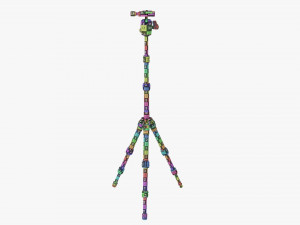 Tabletop Carbon Camera Tripod 04 3D Model