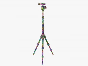 Tabletop Carbon Camera Tripod 04 3D Model