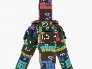 Tabletop Carbon Camera Tripod 04 3D Model