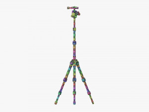 Tabletop Carbon Camera Tripod 04 3D Model
