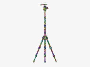Tabletop Carbon Camera Tripod 04 3D Model