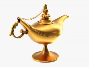 Aladdin Magic Lamp 3D Model