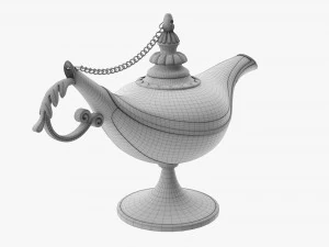 Aladdin Magic Lamp 3D Model