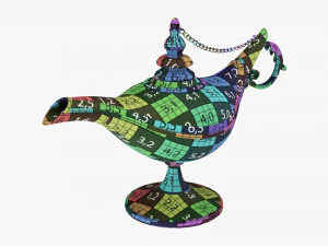 Aladdin Magic Lamp 3D Model