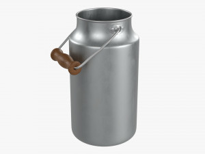 Aluminum Milk Can 01 Modelo 3D
