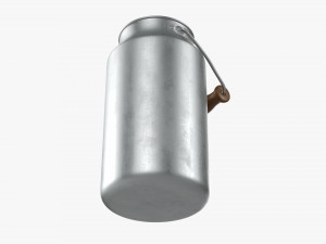 Aluminum Milk Can 01 Modelo 3D