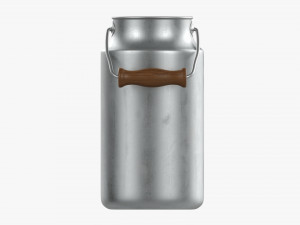 Aluminum Milk Can 01 Modelo 3D