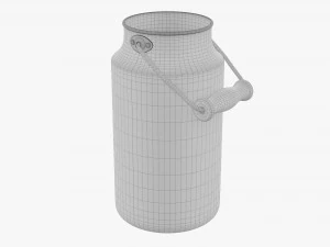 Aluminum Milk Can 01 3D Model
