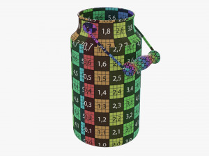 Aluminum Milk Can 01 Modelo 3D