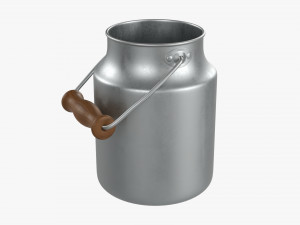 Aluminum Milk Can 02 Modelo 3D