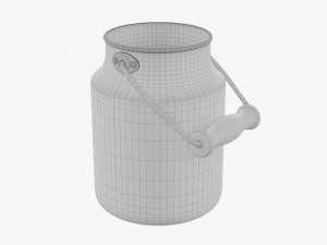 Aluminum Milk Can 02 Modello 3D