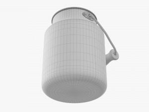 Aluminum Milk Can 02 Modello 3D