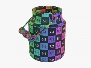 Aluminum Milk Can 02 Modello 3D