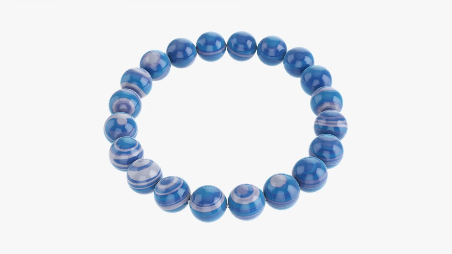 Bracciale con perline di ametista Modello 3D .c4d .max .obj .3ds .fbx .stl .blend 