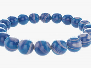 Amethyst Bead Bracelet 3D Model