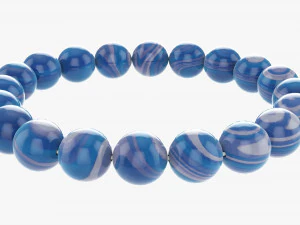 Bracciale con perline di ametista Modello 3D