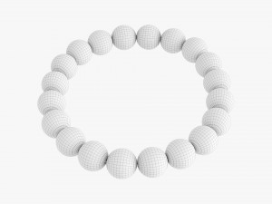 Amethyst Bead Bracelet 3D Model