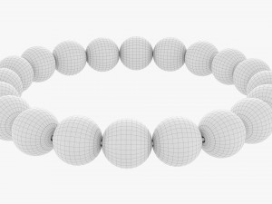 Amethyst Bead Bracelet 3D Model