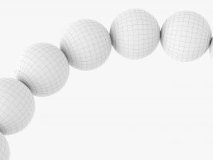 Bracciale con perline di ametista Modello 3D