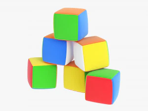 Baby Cubes Soft 3D Model