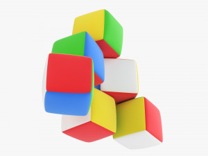 Baby Cubes Soft 3D Model