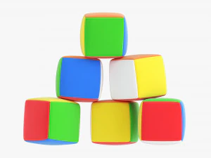 Bayi Kubus Lembut Model 3D