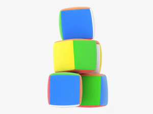 Bayi Kubus Lembut Model 3D