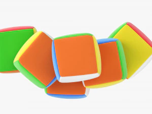 Bayi Kubus Lembut Model 3D