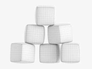 Bayi Kubus Lembut Model 3D