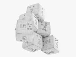 Baby Cubes Soft With Numbers 01 3D Model