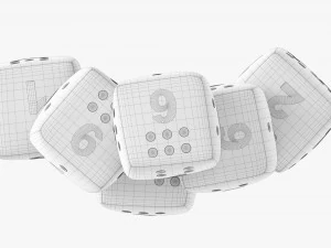 Baby Cubes Soft With Numbers 01 3D Model