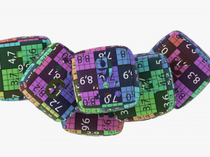 Baby Cubes Soft With Numbers 01 3D Model