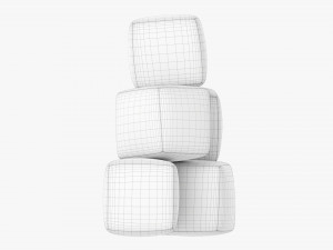 Baby Cubes Soft With Numbers 02 Model 3D