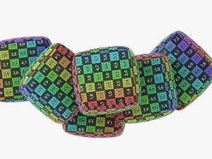 Baby Cubes Soft With Numbers 03 3D-Modell