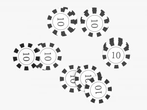 Pilhas de fichas de cassino 01 Modelo 3D