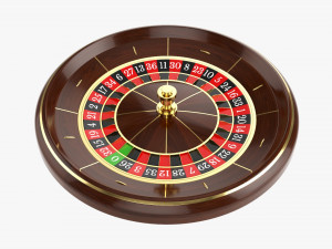 Casino Roulette Wheel 01 3D Model