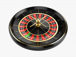 Casino Roulette Wheel 02 3D Model