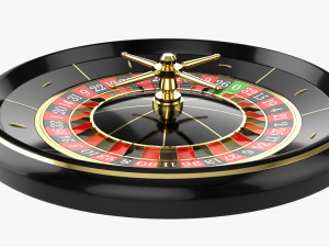 Casino Roulette Wheel 02 3D Model