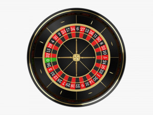 Casino Roulette Wheel 02 3D Model