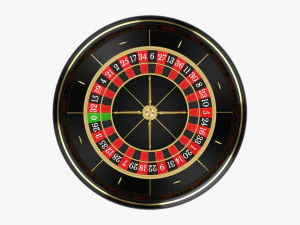 Casino Roulette Wheel 02 3D Model